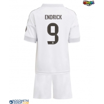 Otroški Nogometni dresi Real Madrid Endrick #9 Domači 2025-26 Kratek Rokav (+ Kratke hlače)